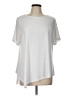 Susan Graver White Short Sleeve Blouse Size L - photo 1