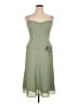 David's Bridal 100% Polyester Solid Green Cocktail Dress Size 14 - photo 1