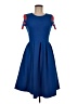 Lularoe Color Block Blue Cocktail Dress Size M - photo 1
