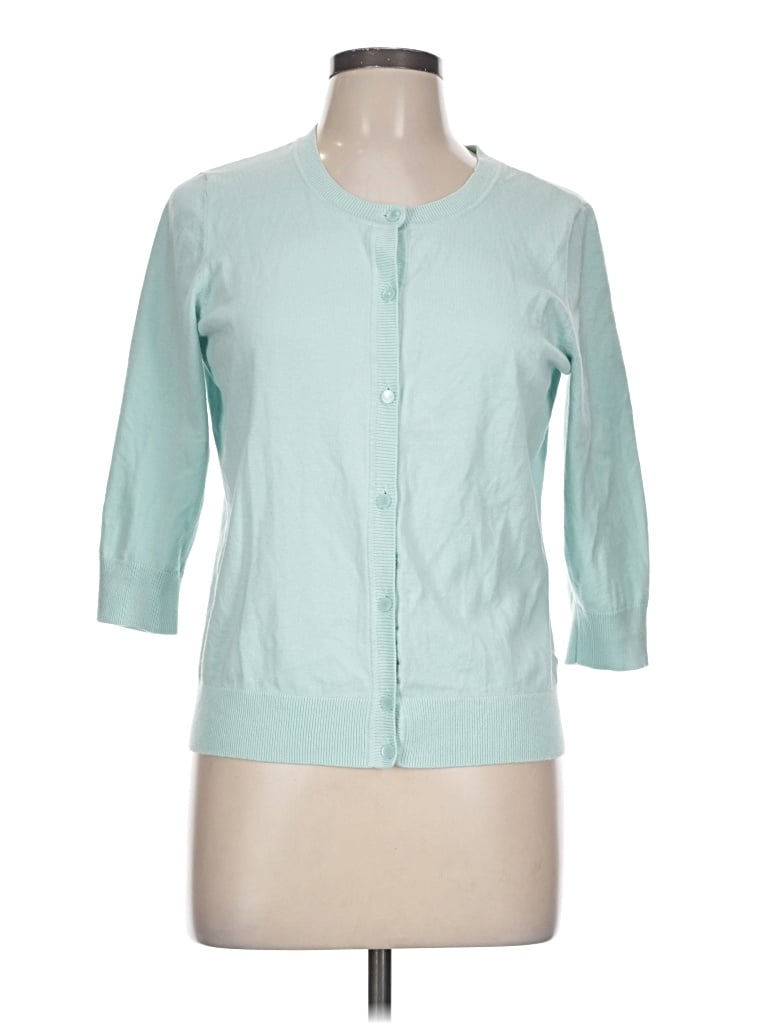 Pre-owned Talbots Cardigan Sweater In Teal