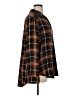 BeachLunchLounge Plaid Brown Long Sleeve Button-Down Shirt Size XL - photo 4
