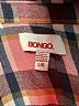 Bongo 100% Rayon Plaid Pink Long Sleeve Button-Down Shirt Size L - photo 7