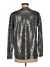 Pure Amici Metallic Silver Long Sleeve Top Size M - photo 2