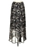 IKKS 100% Viscose Print Silver Casual Skirt Size EU (FR) 38 / US 6 - photo 1