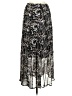 IKKS 100% Viscose Print Silver Casual Skirt Size EU (FR) 38 / US 6 - photo 2