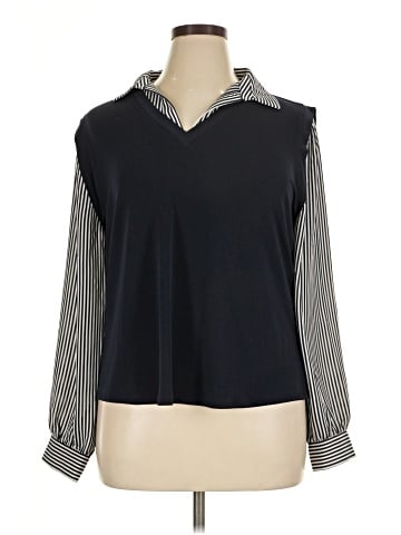 Adrianna Papell Long Sleeve Blouse (view 1)