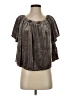 Sunday in Brooklyn Gray Short Sleeve Blouse Size S - photo 1
