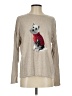 J.Jill Print Silver Pullover Sweater Size S - photo 1