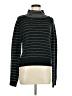 Lumiere Stripes Black Turtleneck Sweater Size L - photo 1