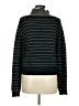 Lumiere Stripes Black Turtleneck Sweater Size L - photo 2