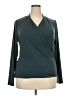 Nine West Teal Long Sleeve Blouse Size XXL - photo 1
