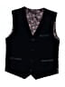 Unbranded 100% Polyester Black Tuxedo Vest Size 14 - photo 1