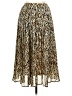 Frank Walder 100% Polyester Animal Print Gold Tan Casual Skirt Size 10 - photo 1