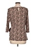 Neiman Marcus Brown 3/4 Sleeve Blouse Size L - photo 2