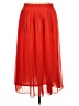 Monki 100% Polyester Solid Red Orange Casual Skirt Size L - photo 1