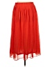 Monki 100% Polyester Solid Red Orange Casual Skirt Size L - photo 2