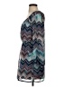 Speechless 100% Polyester Chevron-herringbone Teal Casual Dress Size S - photo 5