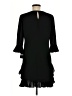 MSK Solid Black Casual Dress Size 8 Petite - photo 2