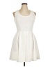 White Mark Solid Ivory Casual Dress Size XL - photo 1