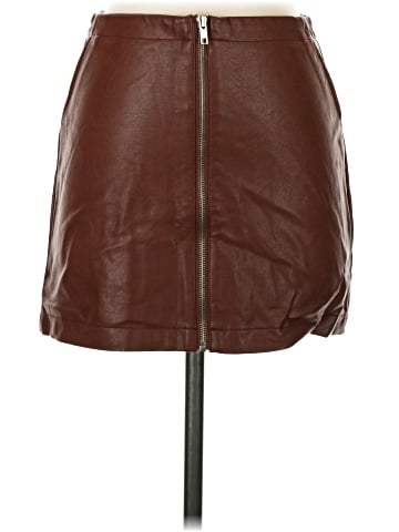 Shinestar Faux Leather Skirt (view 1)