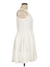 White Mark Solid Ivory Casual Dress Size XL - photo 4