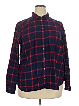J.Crew Factory Store Long Sleeve Button-Down Shirt (view 1)
