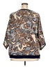 Weekend Suzanne Betro Paisley Blue Poncho Size 4X - photo 2