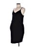 Pink Blush Solid Black Cocktail Dress Size L - photo 1