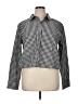 J.Crew Collection 100% Cotton Houndstooth Black Long Sleeve Button-Down Shirt Size 16 - photo 1