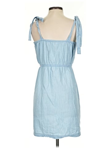 Madewell Denim Tie-Strap Button-Front Sundress in Morley Wash (view 2)