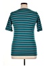 Lularoe Stripes Teal Short Sleeve T-Shirt Size XL - photo 2