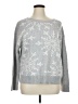 Talbots Stars Silver Pullover Sweater Size XL Petite - photo 1