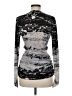 Bebe Silver Long Sleeve Blouse Size M - photo 2