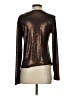 Ann Taylor LOFT Metallic Brown Long Sleeve Top Size S - photo 2