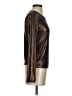 Ann Taylor LOFT Metallic Brown Long Sleeve Top Size S - photo 4