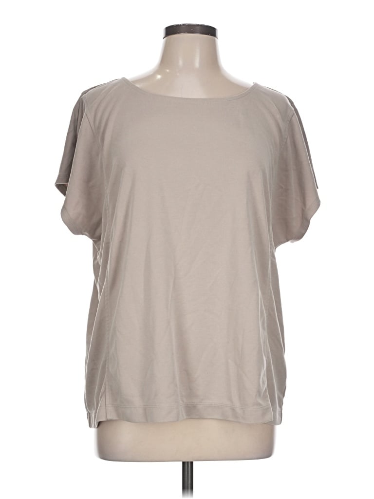 Pre-owned Purejill Short Sleeve T-shirt In Tan