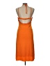 Jonathan Simkhai Solid Orange Casual Dress Size L - photo 2