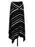 Soma Stripes Black Casual Skirt Size L - photo 1