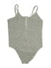 Make + Model Solid Gray Bodysuit Size L - photo 1