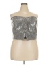 Forever 21 Plus Silver Sleeveless Top Size 3X Plus - photo 1