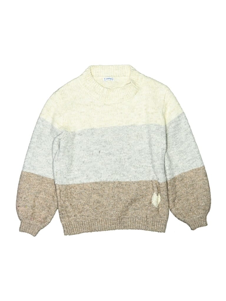 Pre-owned Mayoral Kids' Pullover Sweater In Ivory
