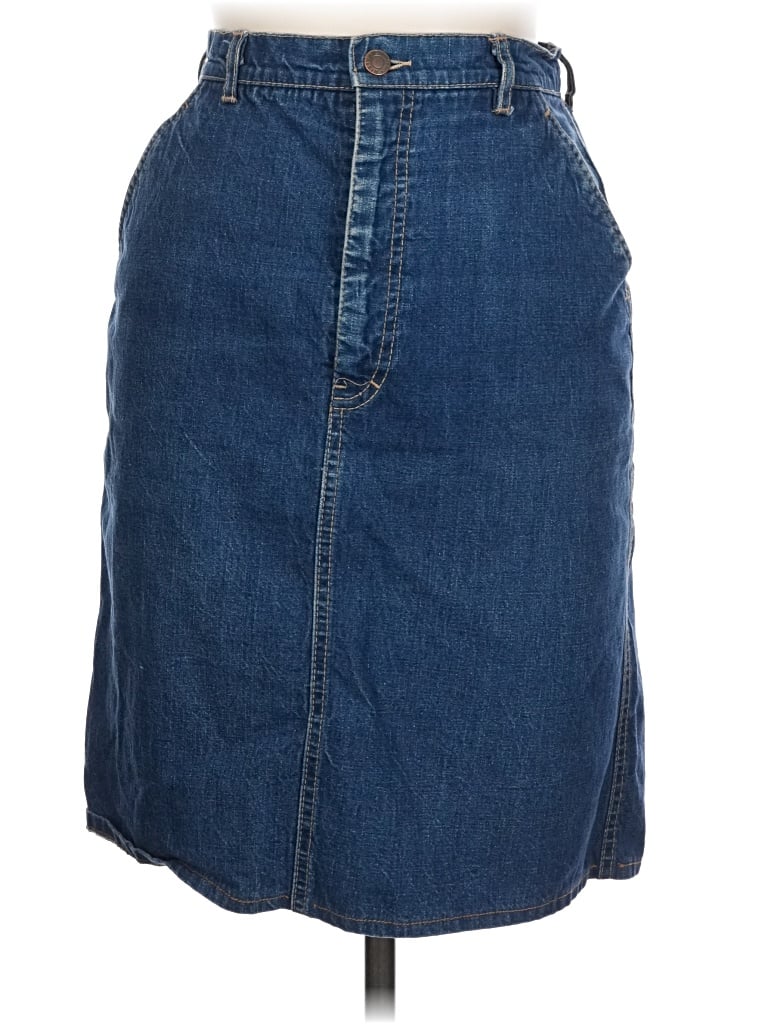 Pre-owned Assorted Brands Denim Skirt In Blue