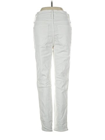 Madewell 10" High-Rise Skinny Crop Jeans in Pure White: Button-Front Edition (view 2)