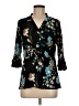 ACE Fashion 100% Polyester Black 3/4 Sleeve Blouse Size M - photo 1