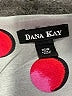 Dana Kay 100% Polyester Print Gray Cocktail Dress Size 16 - photo 7