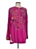 Johnny Was 100% Silk Pink Blouse Size S - photo 1