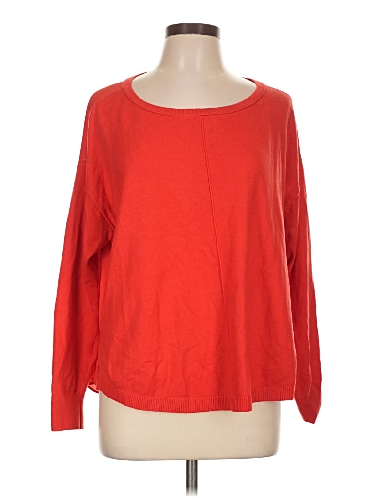 Pre-owned Ann Taylor Loft Pullover Sweater In Red