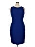 Dana Buchman Solid Blue Cocktail Dress Size 14 - photo 1
