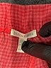 Eileen Fisher 100% Linen Checkered-gingham Red Board Shorts Size XXS - photo 3