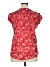 Ava James Floral Red Short Sleeve T-Shirt Size XL - photo 2